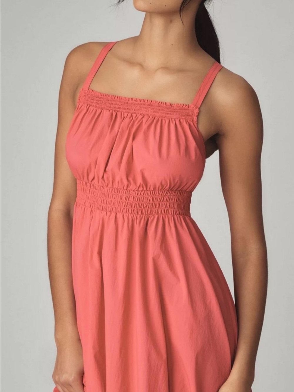 Anthropologie Daily Practice Sage Green Midi Sundress.